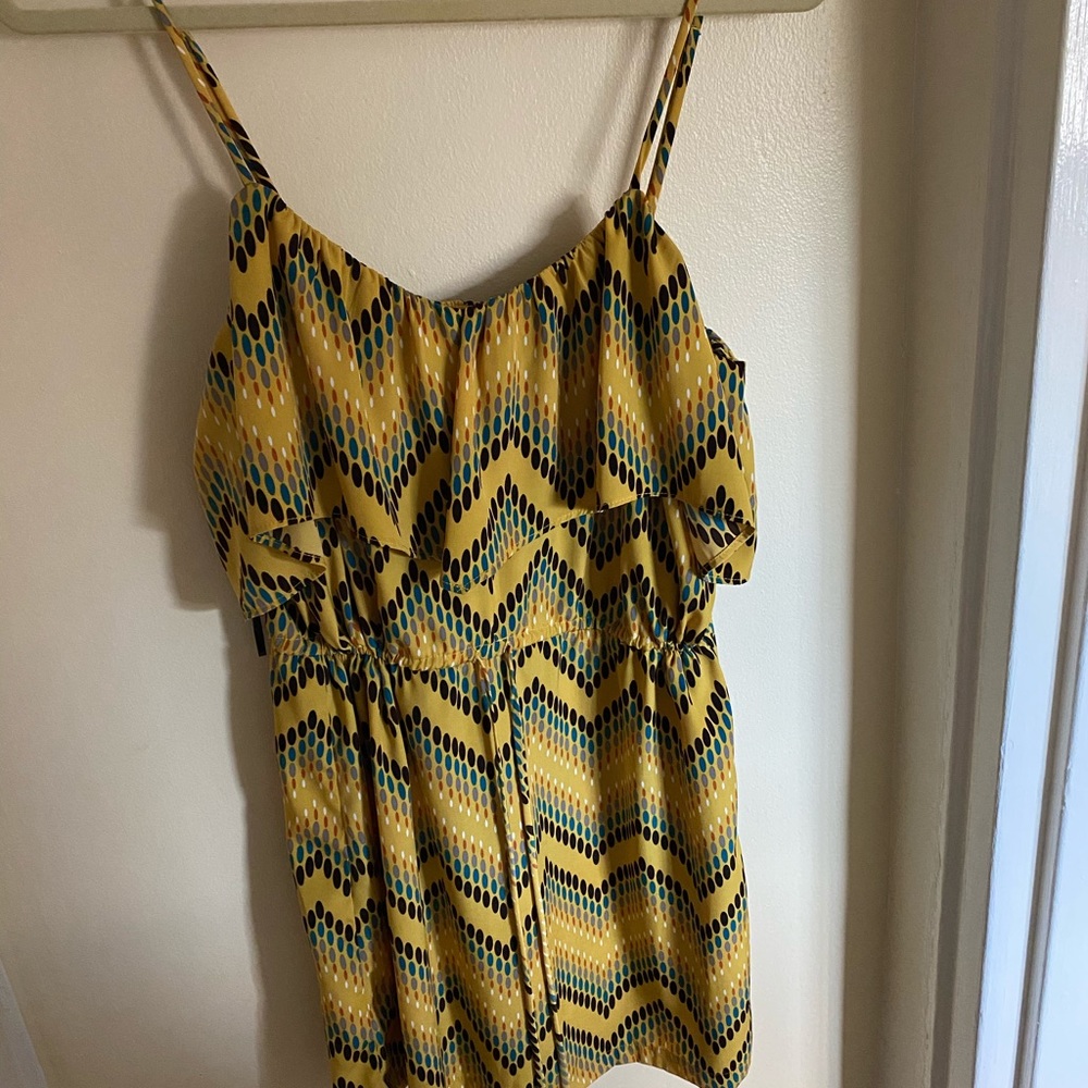 Yellow polka dot dress